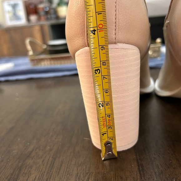 Oasis Society Beige Chelsea Heel Boots - size 7 - Picture 8 of 9